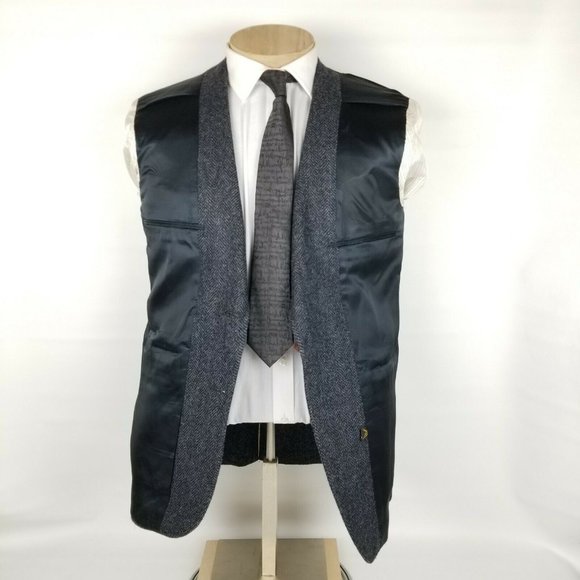 Vintage Brooks Brothers Mens Tweed Blazer 40S Gray - Picture 8 of 11